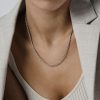 Mockberg Thin Rope Necklace Silver - Bilde 4