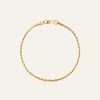 Mockberg Thin Rope Bracelet Gold