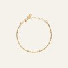 Mockberg Thin Rope Bracelet Gold - Bilde 2