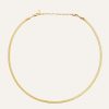 Mockberg Thin Snake Necklace Gold - Bilde 2