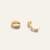 Mockberg Midnight Gold Hoops Medium - Bilde 2