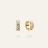 Mockberg Midnight Gold Hoops Medium - Bilde 3