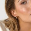 Mockberg Midnight Gold Hoops Medium - Bilde 4
