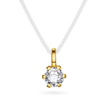 Contessa anheng gull LAB diamant 0,5 ct.