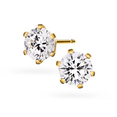 Contessa øredobber i gull LAB diamant 2 ct.