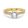 The crown ring gull LAB diamanter 1,20 ct. - Bilde 2