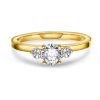 Princess ring gull LAB diamanter 0,95 ct. - Bilde 2