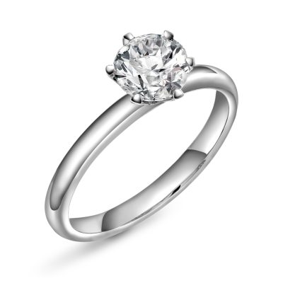 Contessa ring i gull LAB diamant 1 ct.