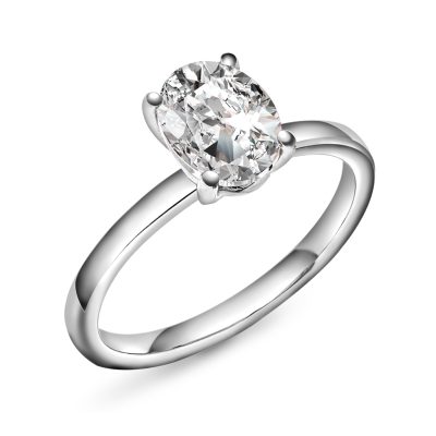 Empress ring i gull LAB diamant 2 ct.