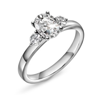Duchess ring gull LAB diamanter 1,55 ct.