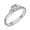 Princess ring gull LAB diamanter 0,95 ct.