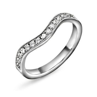 Fairytale ring gull LAB diamanter 0,30 ct.